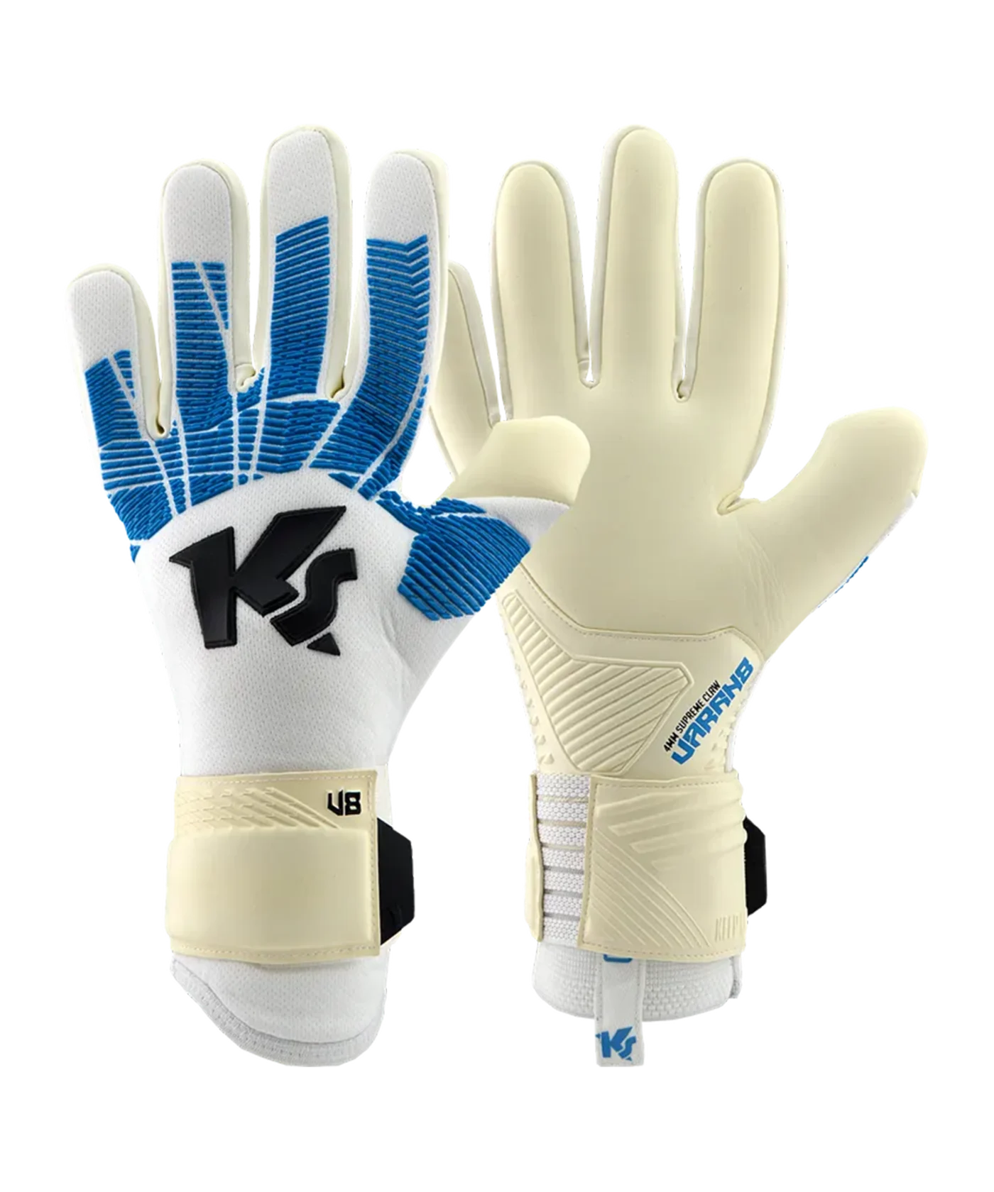 KEEPERsport Varan8 Champ TW-Handschuhe Weiss Blau F804