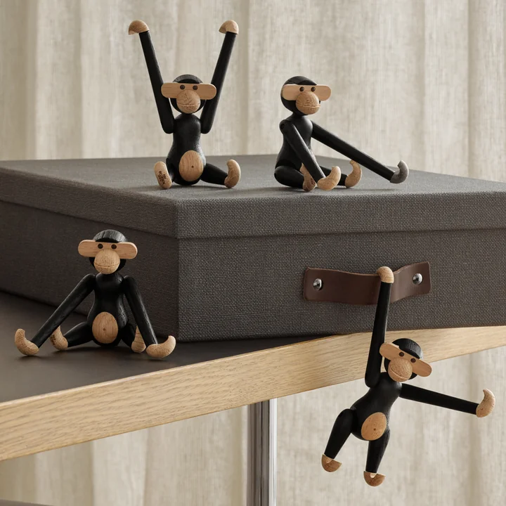 Kay Bojesen - Holz-Affe mini, grau