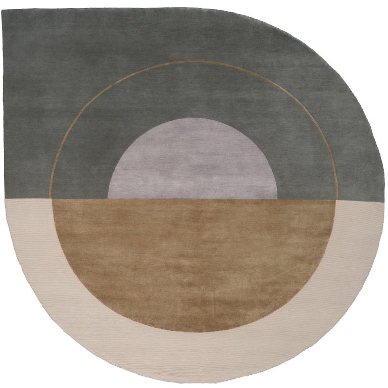 Linie Design Rising Gemini vloerkleed Ø200