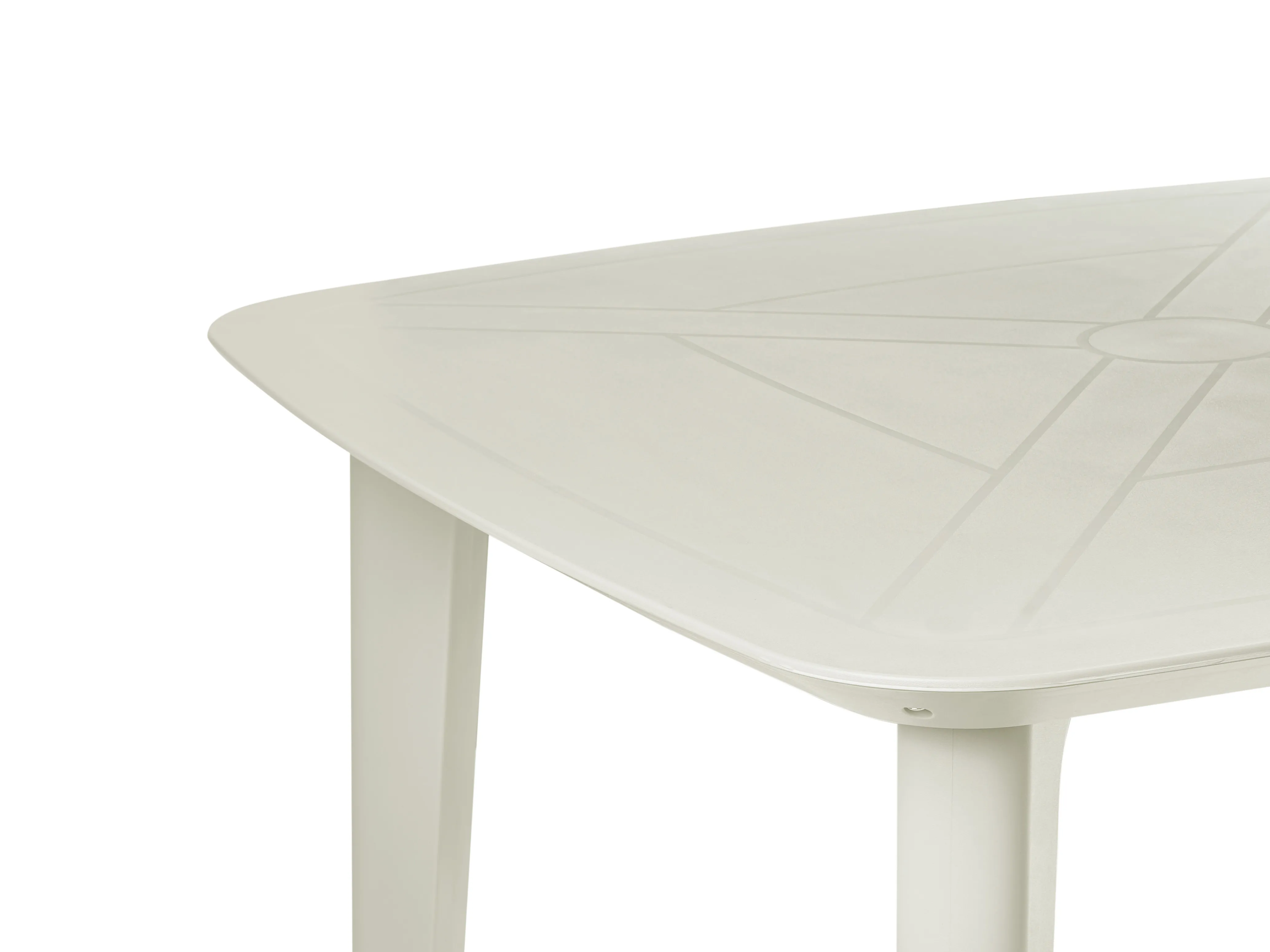Tuin eettafel SORICO 86 cm 86 cm Lichtbeige