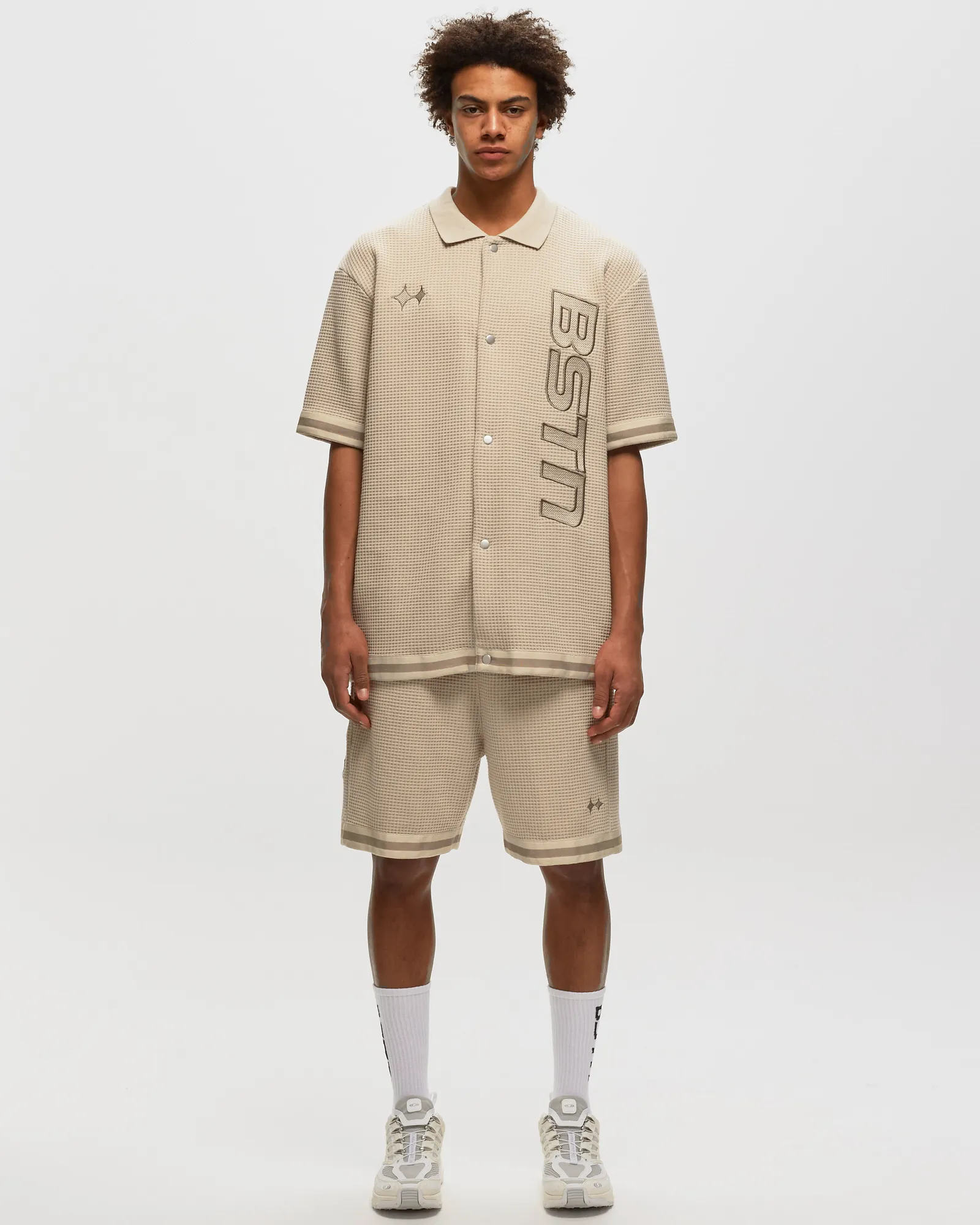 Camisa polo Warmup Waffle Light da marca BSTN