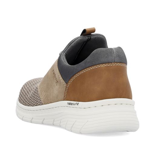 Rieker Knittech Sko, Pebble/Mud, 46