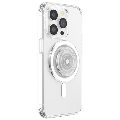 PopGrip MagSafe Round Finger Griff Halterung (Austauschbarer Top) für Apple iPhone (806827) - Clear