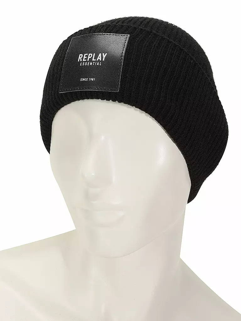 REPLAY Mütze - Haube schwarz