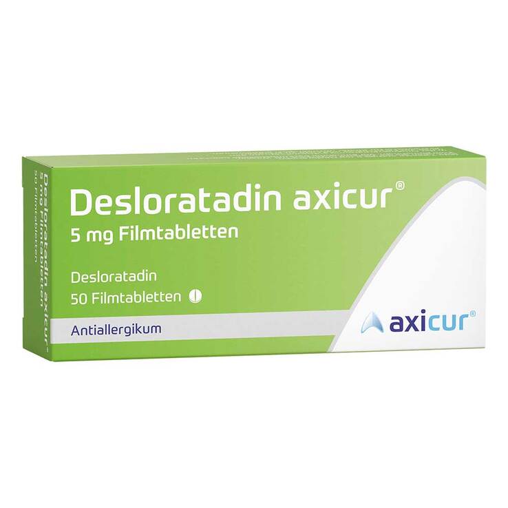 Desloratadin axicur 5 mg Filmtabletten, 50 St