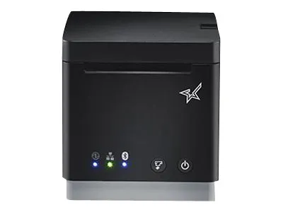 Star mC-Print2 MCP21 LB BK E U - Kvitteringsprinter - direkte termisk - Rulle (5,8 cm) - 203 dpi - op til 100 mm/sek. - USB, LAN, Bluetooth, USB vært, Lightning - skærer - sort