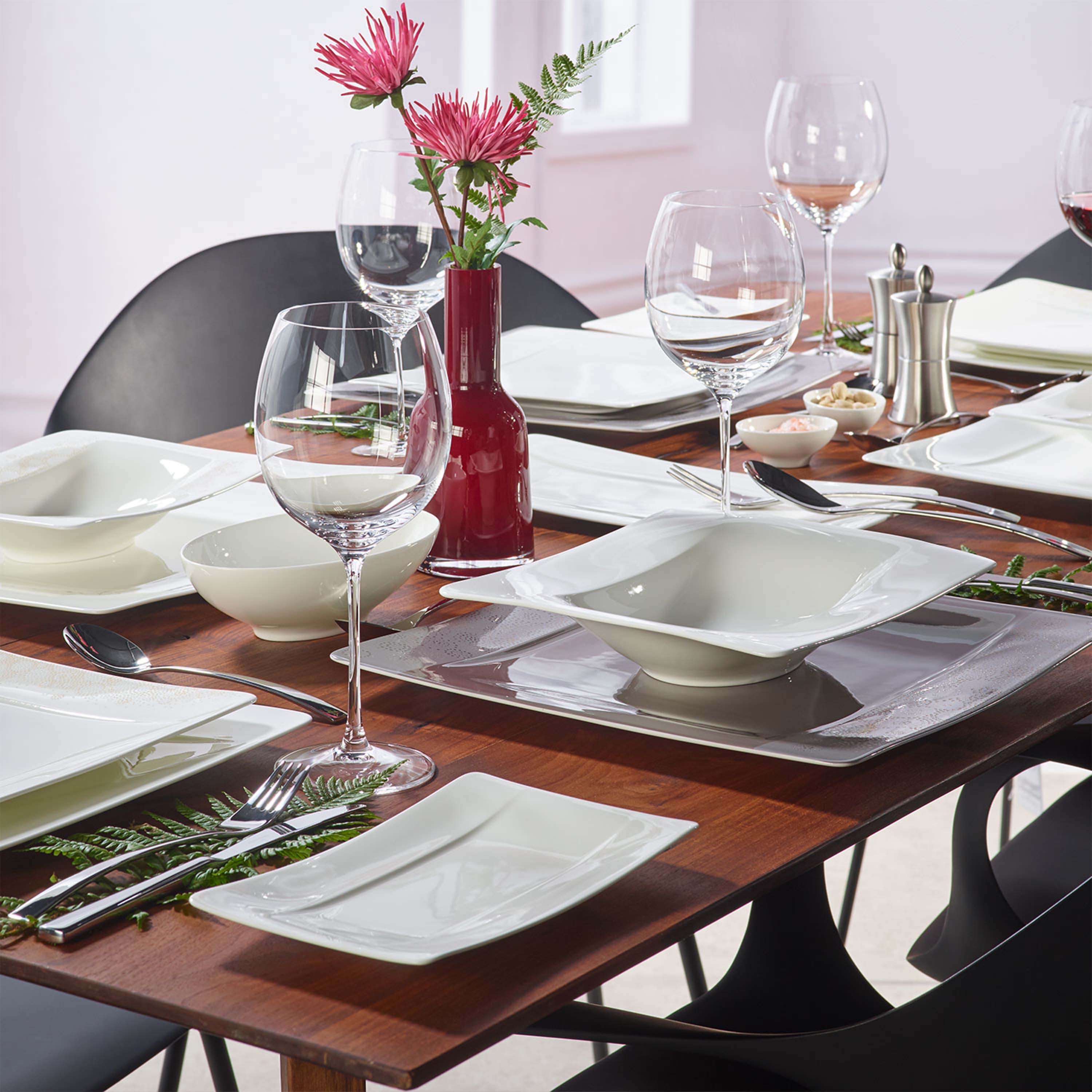 Modern Grace Serving tray White, 7.1'', Premium Bone Porcelain