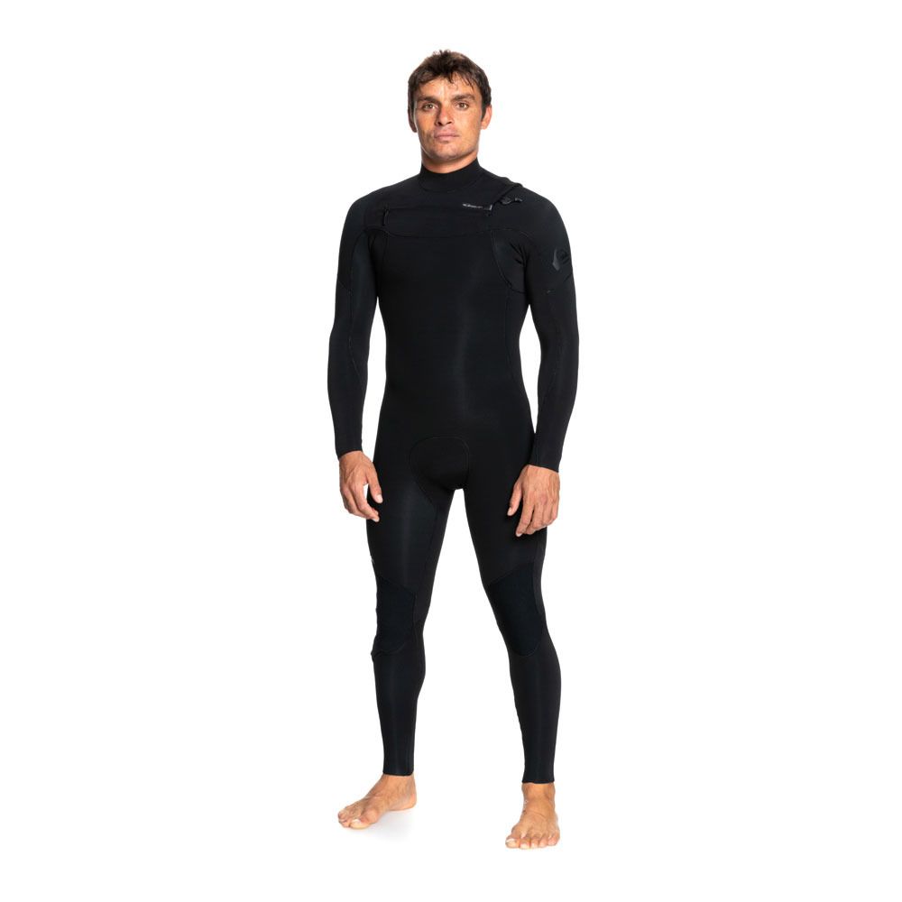 Quiksilver EVERYDAY SESSIONS CHEST ZIP - Combinaison intégrale 3/2mm Homme black