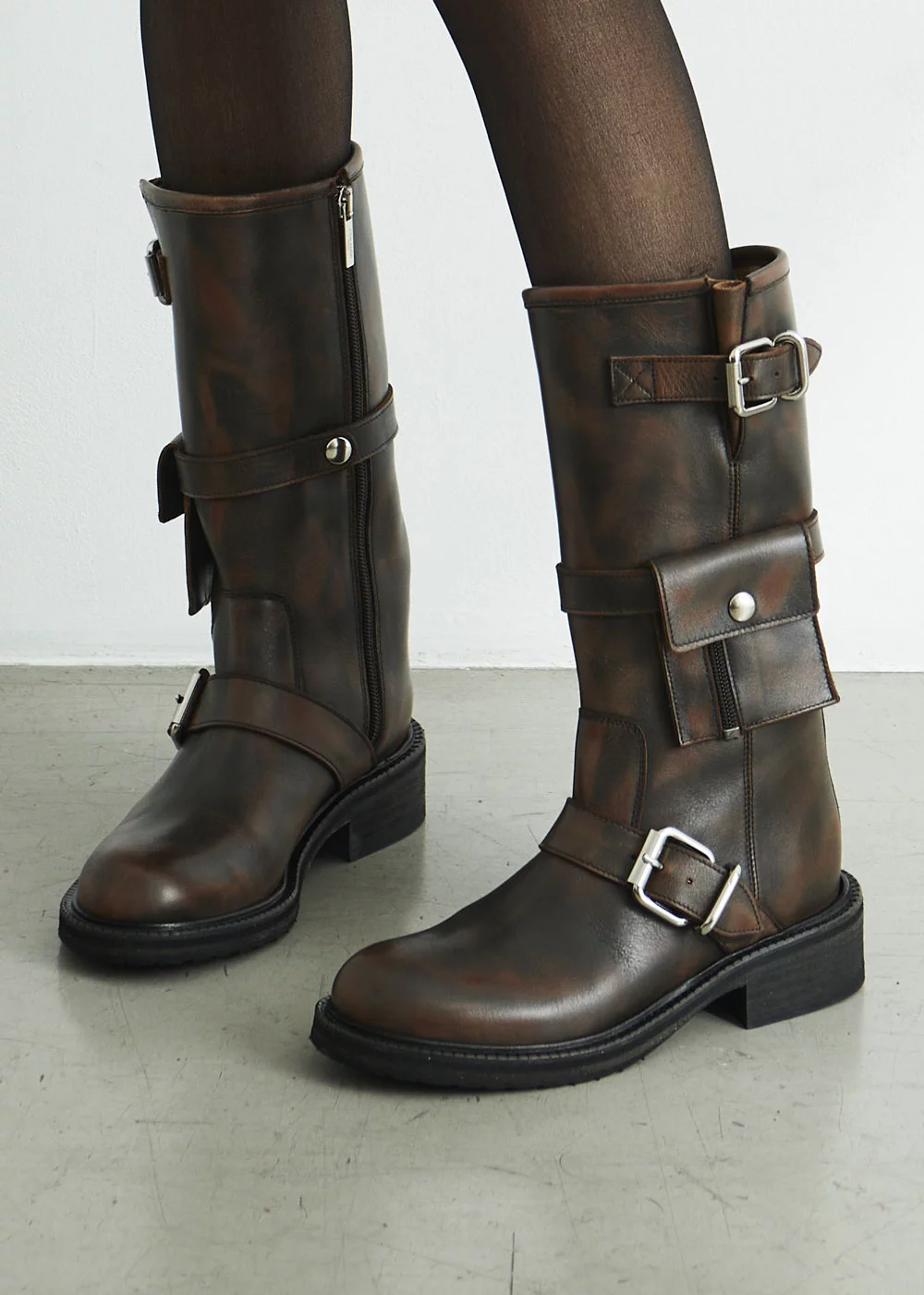 MI BOTTE VERANA CUIR MARRON