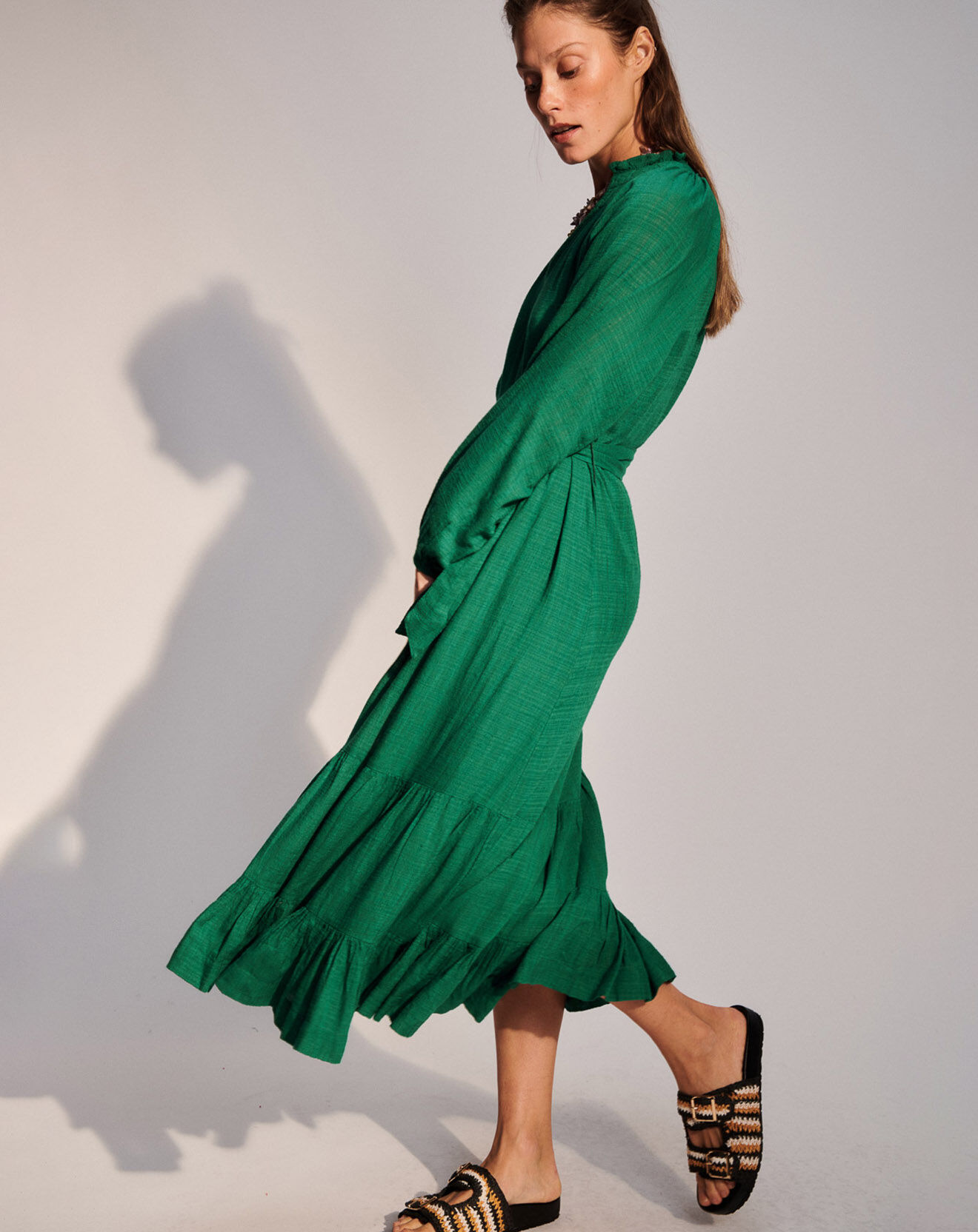 Stella Forest Robe à volants Olivia verte