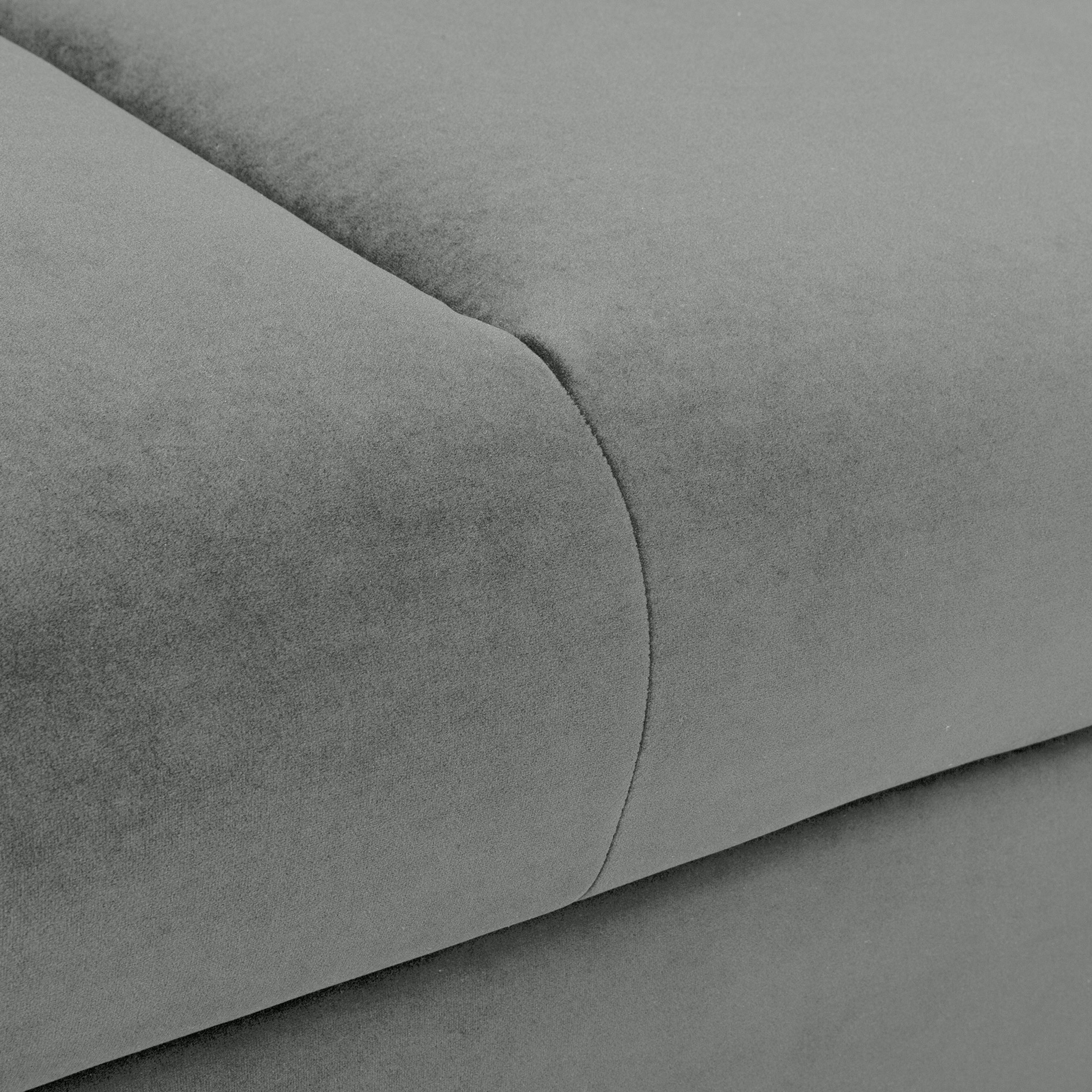 Ecksofa - grey - mit Kissen - Liegefunktion und Staukasten
