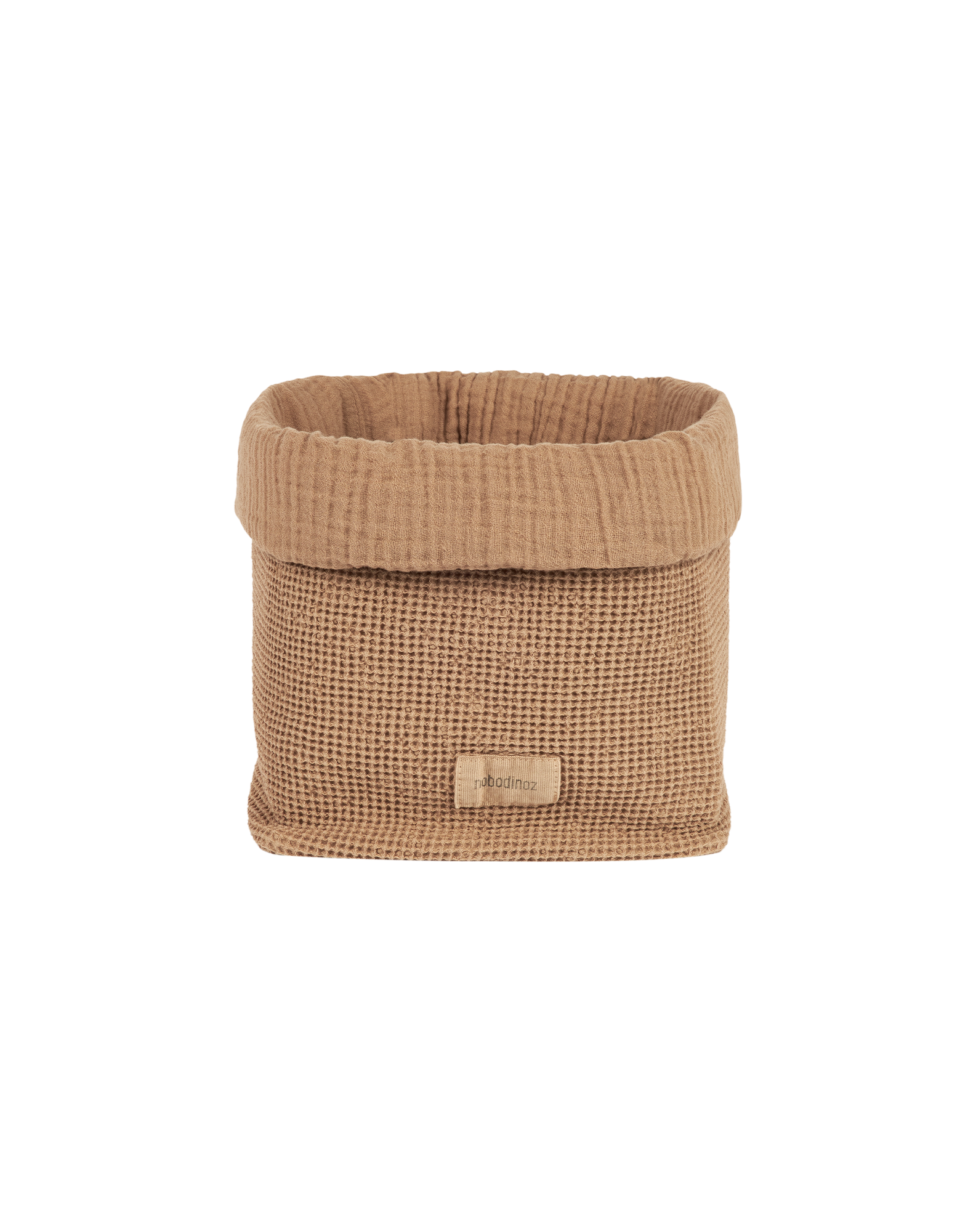 Panier wabi-sabi en coton lavé | Marron