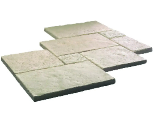 Betonnen terrasplaat Richelieu Champagne Romeins patroonset = 1,26 m²