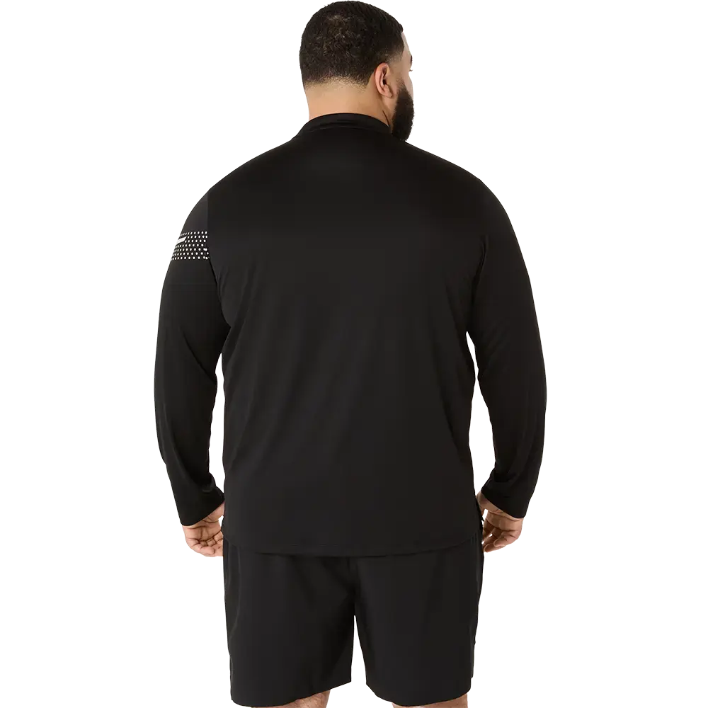ASICS Icon 1/2 Zip Hardloopshirt Lange Mouwen Zwart Heren
