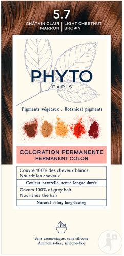 Phyto Paris Phytocolor Coloration Permanente 5.7 Châtain Clair Marron 1 Kit