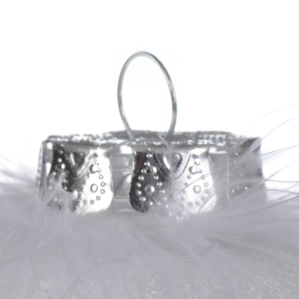 Lot de 12 boules de Noël transparentes (D80 mm) Glamour