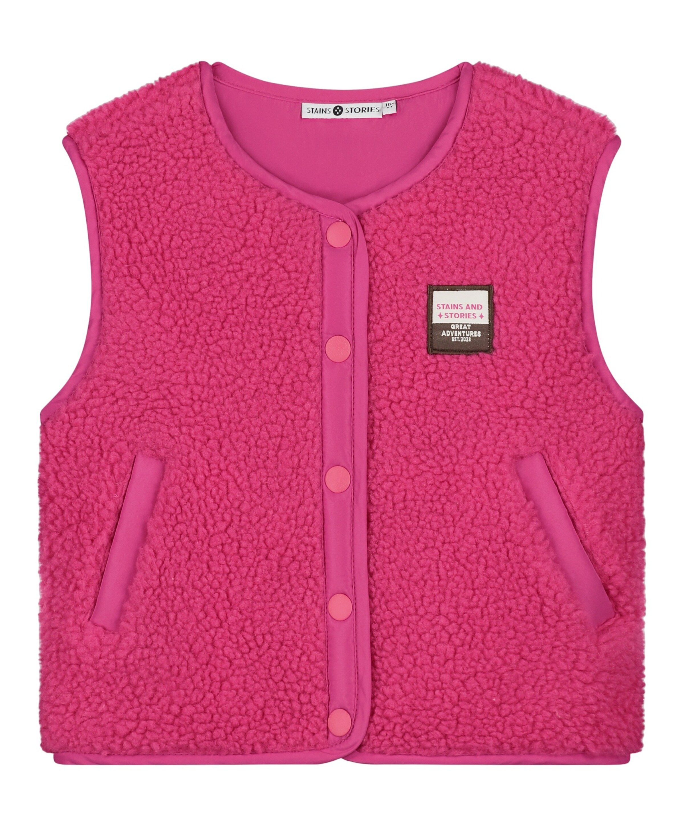 Stains & Stories Meisjes gilet roze