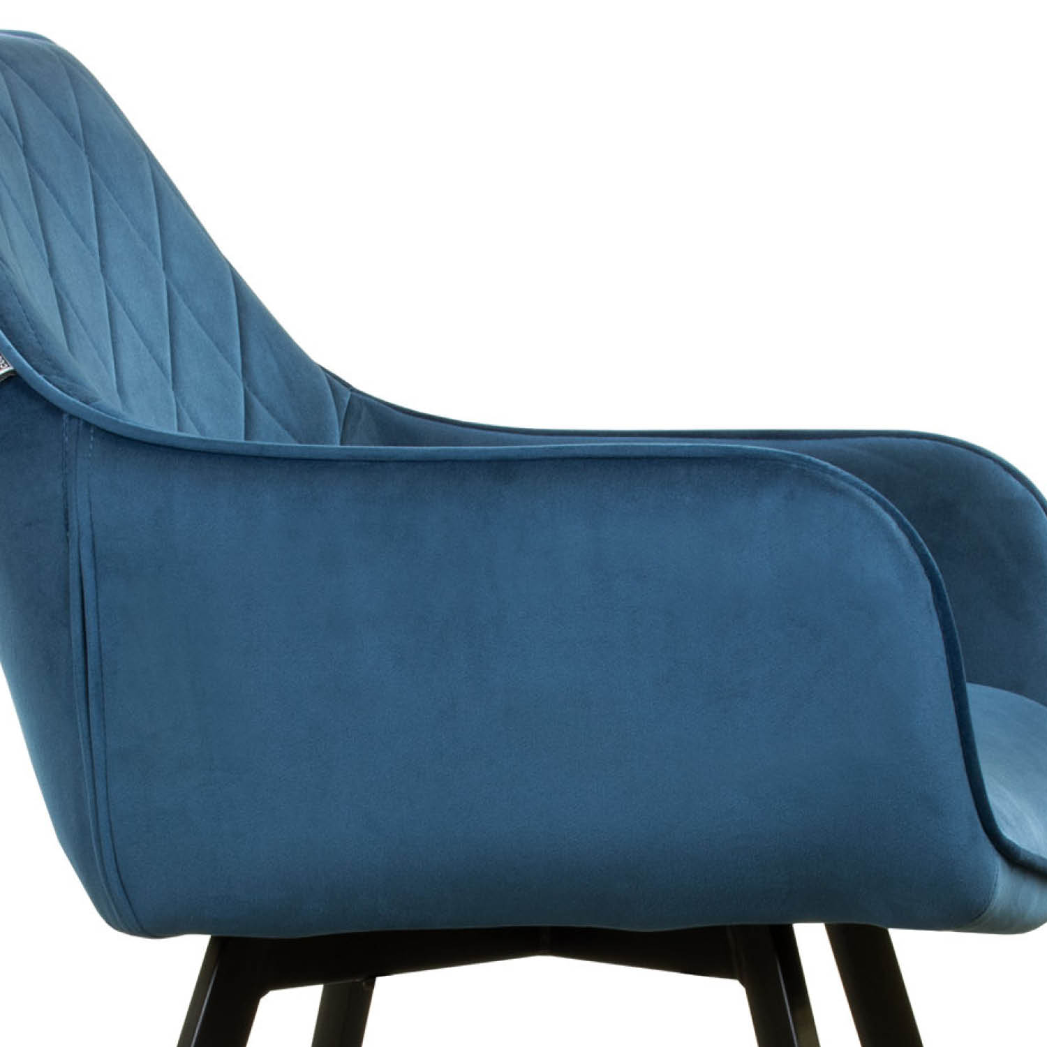 Kick eetkamerstoel  Karl Velvet - donkerblauw