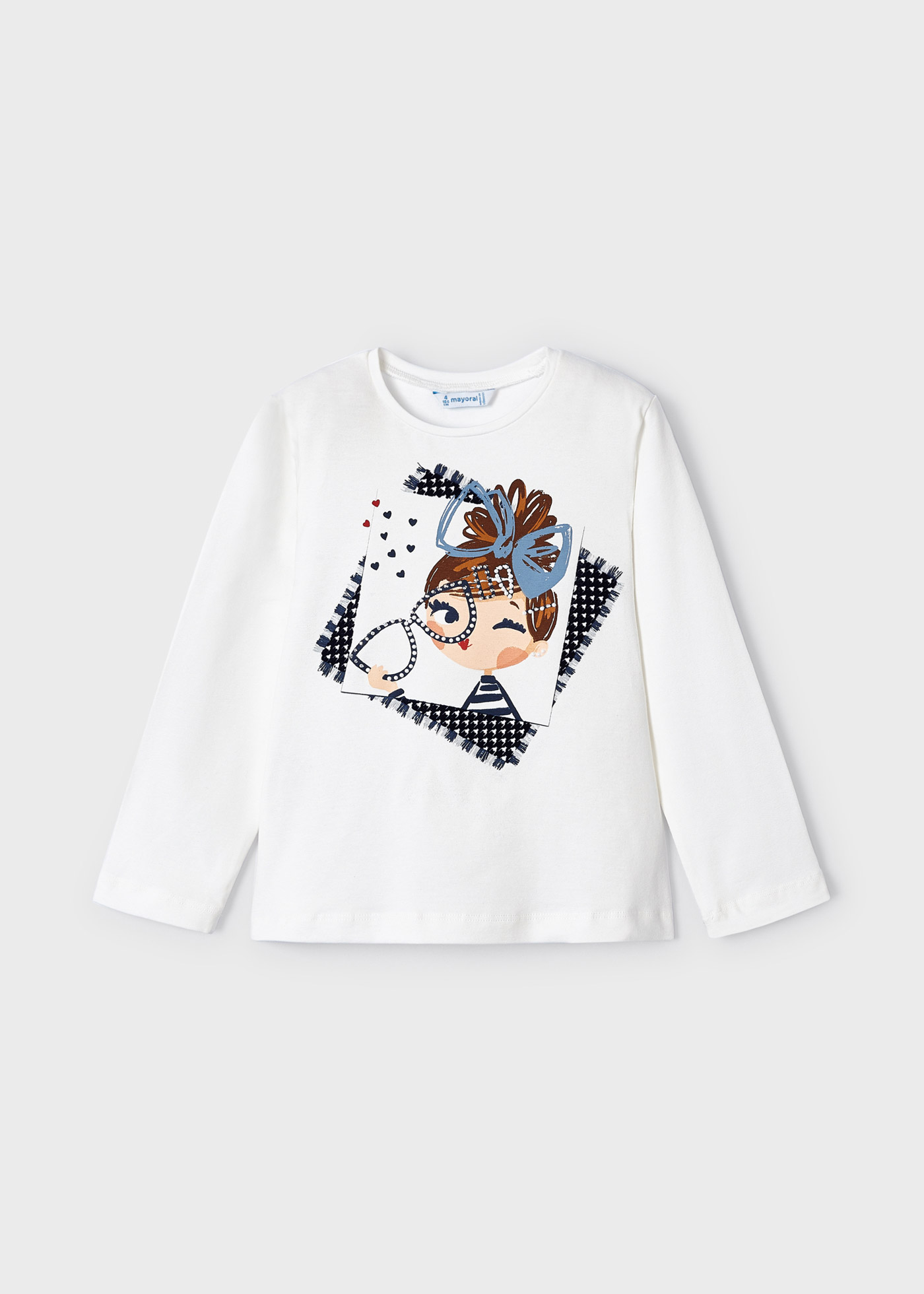 Camiseta feminina de algodão estampado