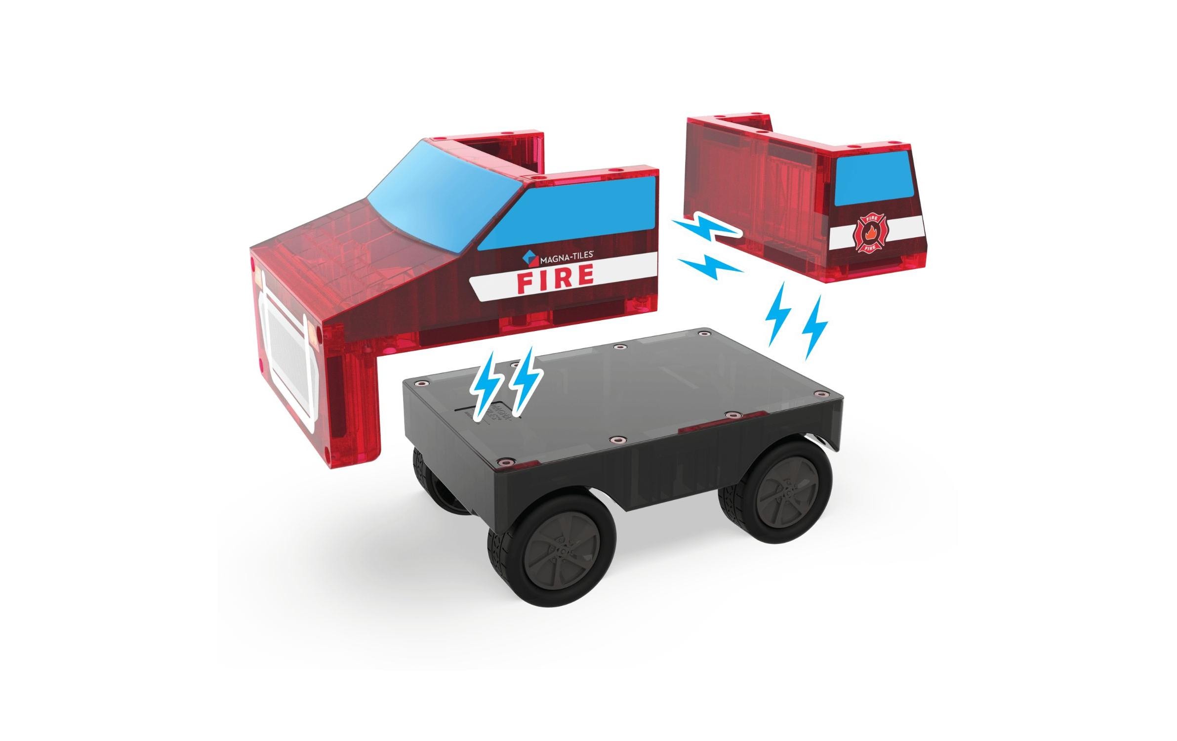 Fire Rescue 27 TeileRettungs- und Bau-Set mit 27 magnetischen Teilen