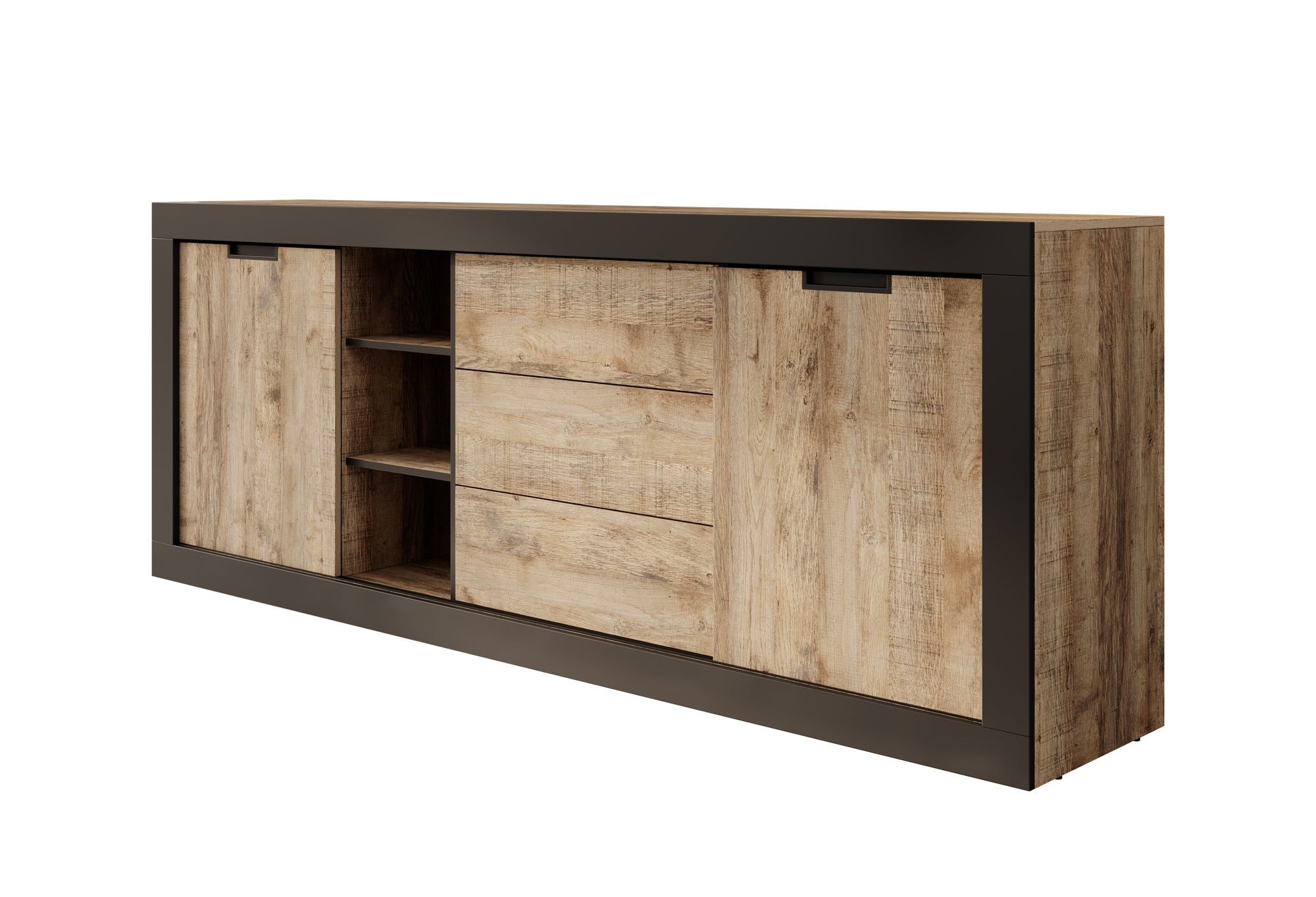 Meubella - Dressoir Trinidad - Eiken - 220 cm