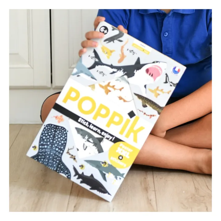 Poppik Poster Stickers Requins