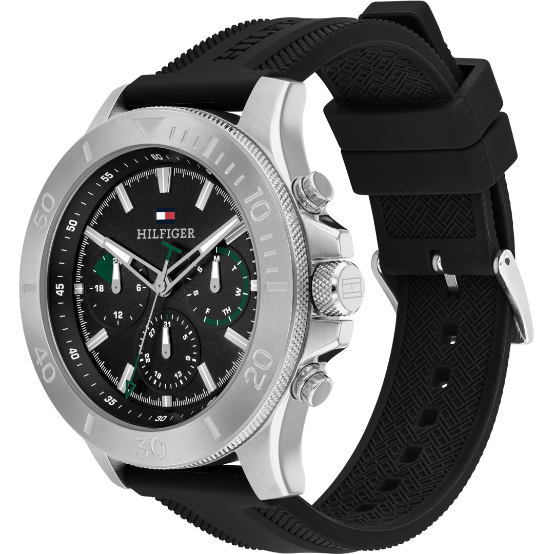 Tommy Hilfiger Bryan Day Date Silbrig / Schwarz
