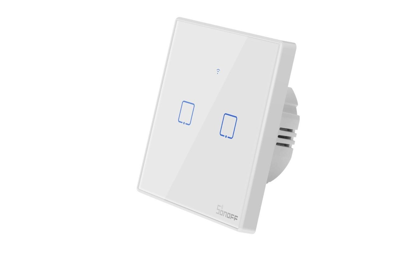 Lichtschalter T2EU2C-TX WiFi-RF, 2-fachIntelligenter 2-gang Wand-Schalter