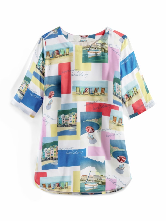 T-Shirt-Bluse Sommerleicht