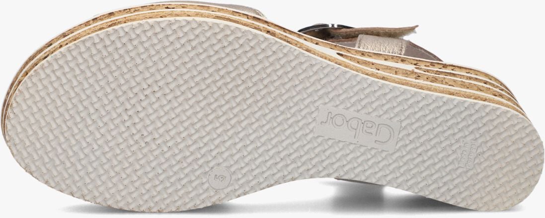 zilveren gabor sandalen met hak 651