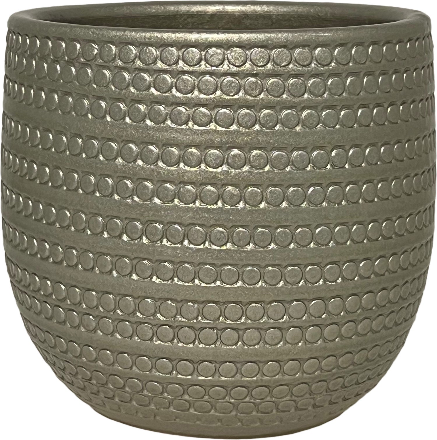 HS bloempot Dallas grijs D 33 H 31 cm
