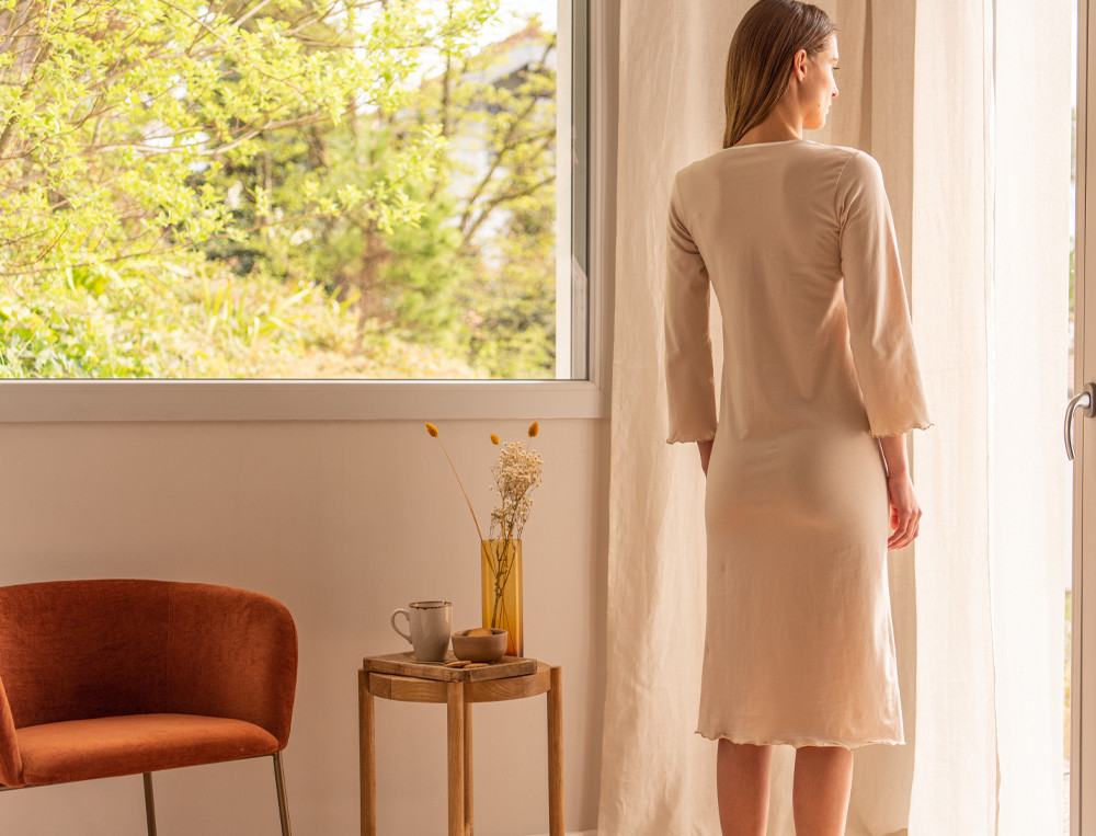 Chemise de nuit-Nuit d'ivoire