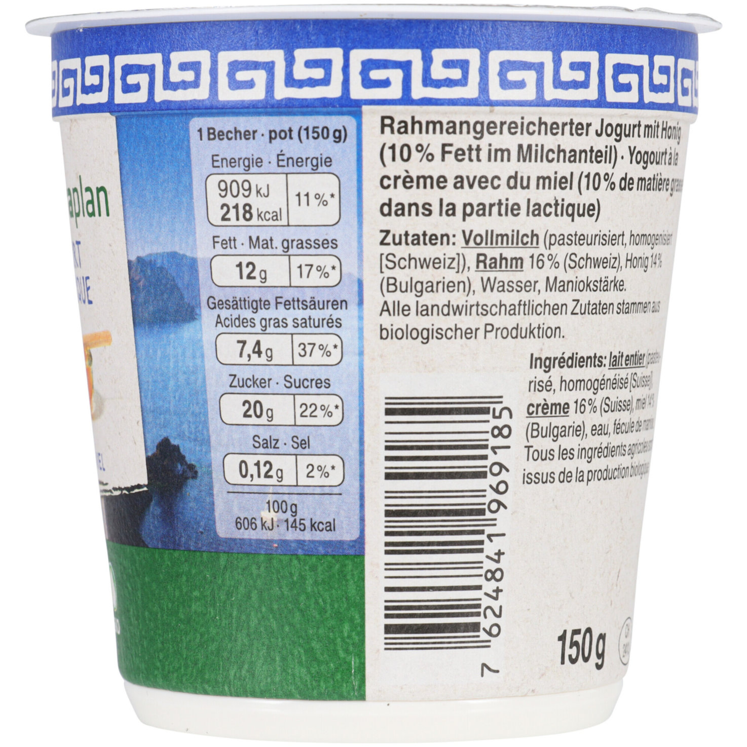Naturaplan Bio Joghurt à la grecque Honig 2x150g
