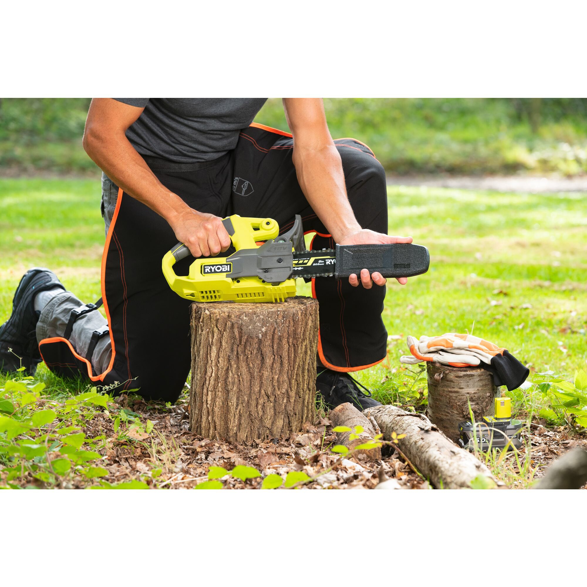 Ryobi Kettensäge ONE+ Akku-Kettensäge RY18CS20A-0, 18Volt