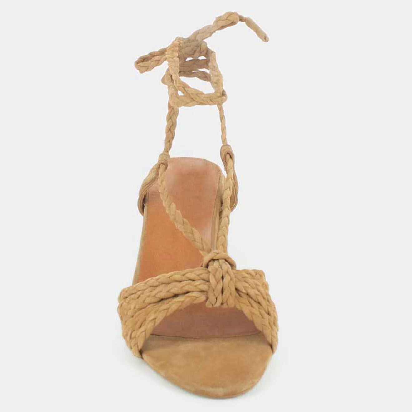 Jonak Sandales en Velours de Cuir Archimede beiges