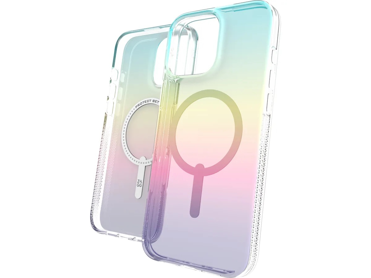 iPhone 16 Pro MagSafe Hülle Milan Snap Case Recycled (702315112) - Regenbogen / Transparent (Pastell)