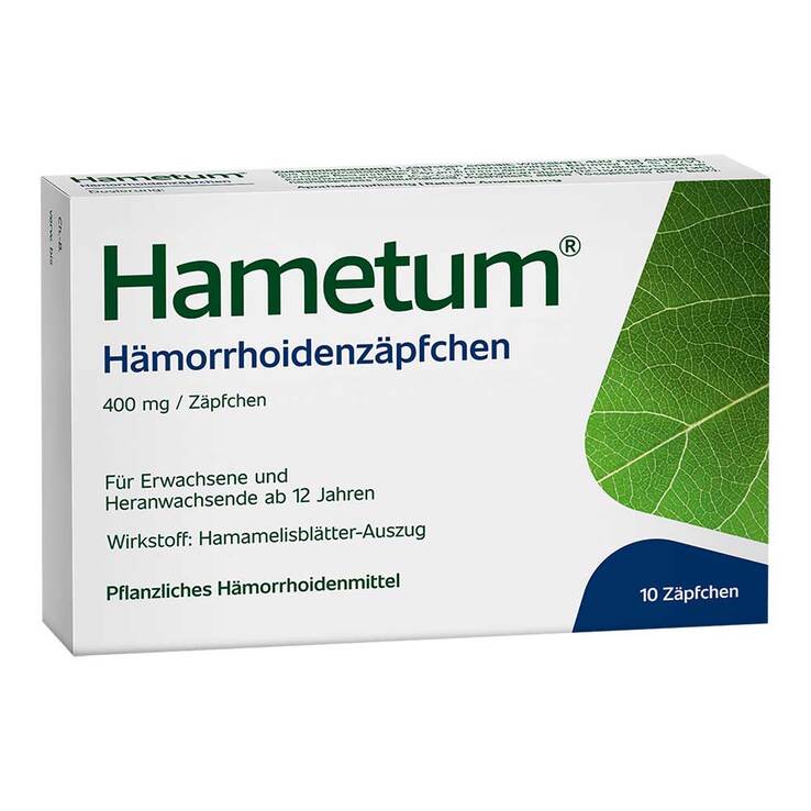 Hametum Hämorrhoidenzäpfchen, 10 St