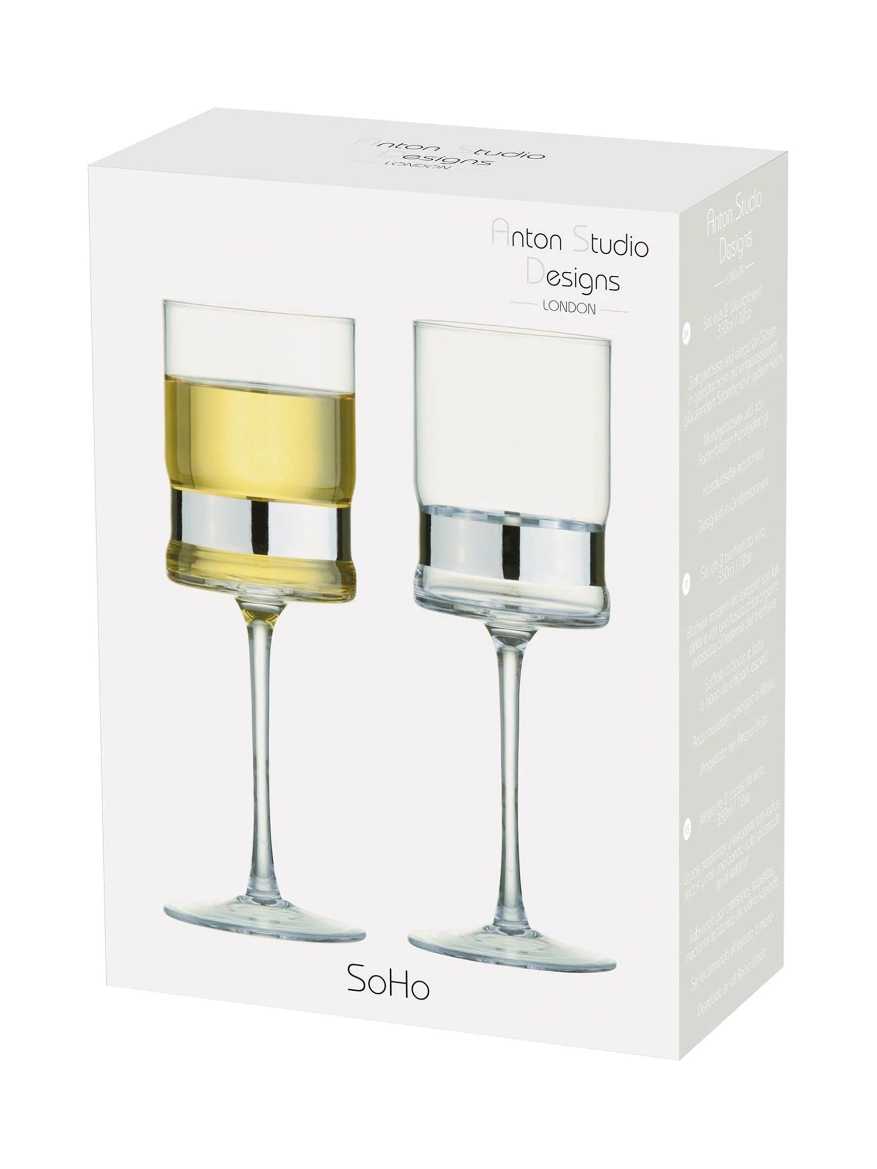Anton Studio Designs Set of 2 SoHo Wine Glasses