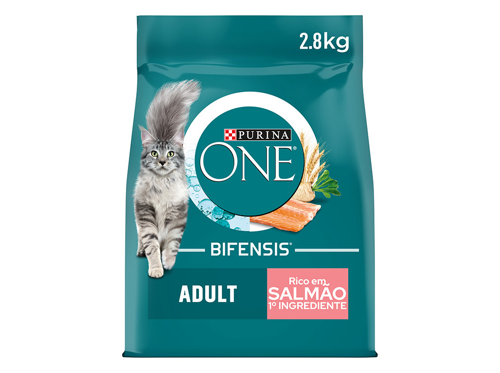RAÇÃO PARA GATO PURINA ONE ADULTO COM SALMÃO 2.8KG