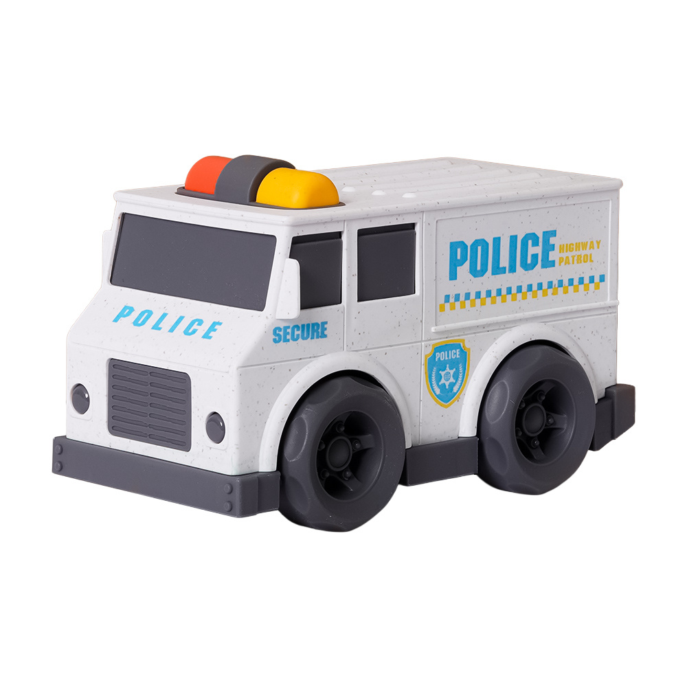 Speelgoedtopdeals BIOplastic Blokwagen Politiewagen - 15 cm
