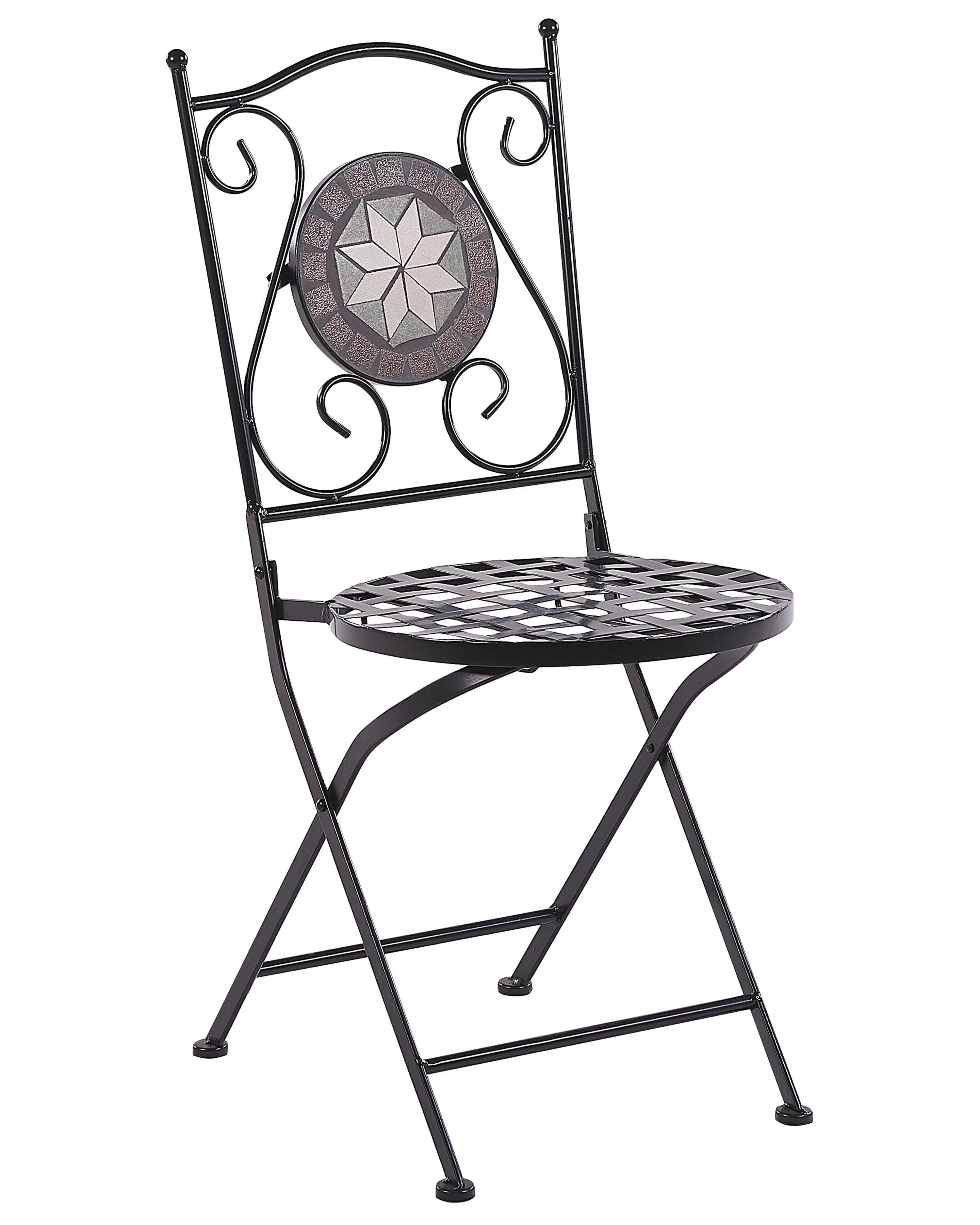 Set van 2 tuinstoelen CARIATI Metaal Zwart