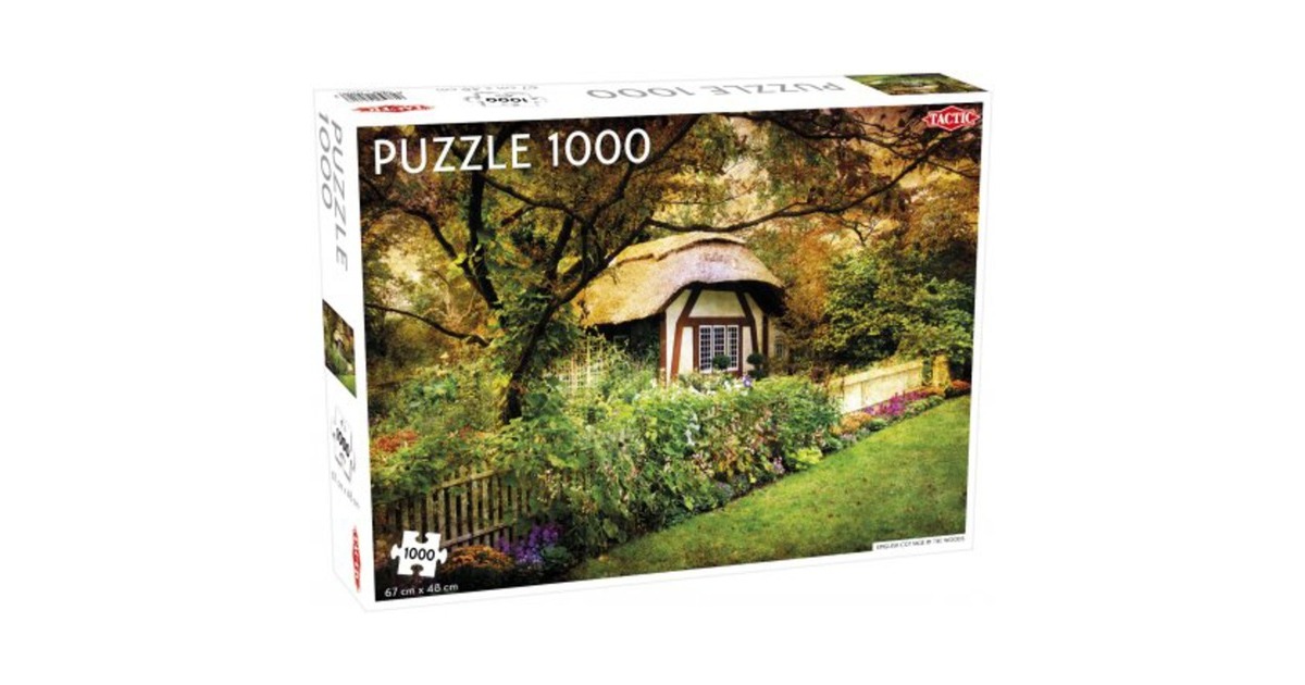 TacticPuzzel Landscape: English Cottage in the Woods  (1000 stukjes)