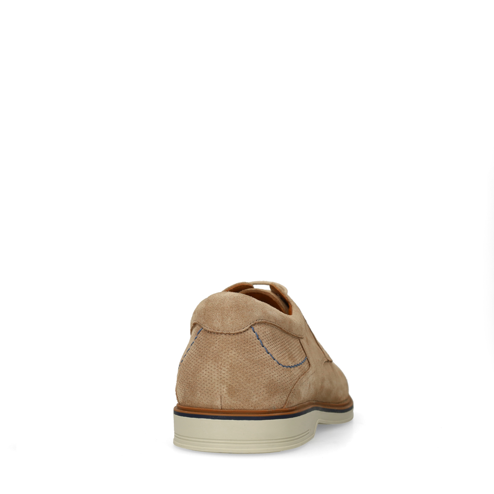 Beige suède veterschoenen