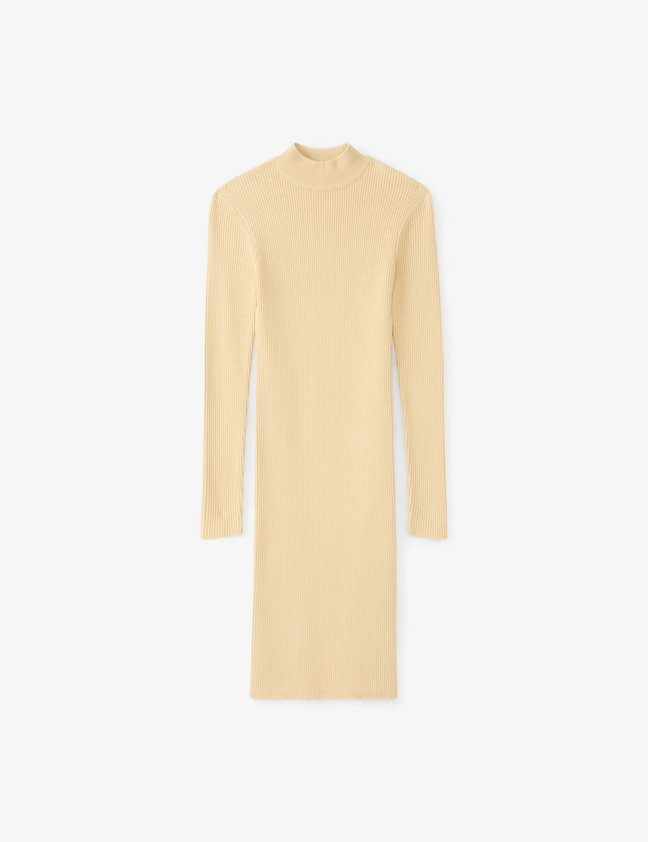 Robe en maille beige foncé