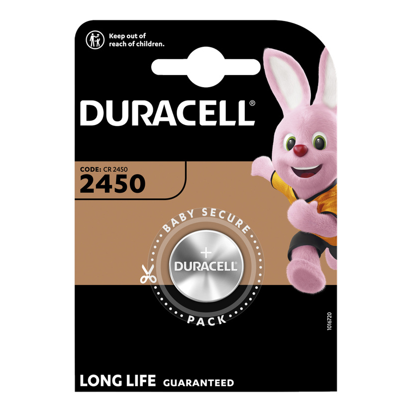 Knappecellebatterier CR2450 1-pk