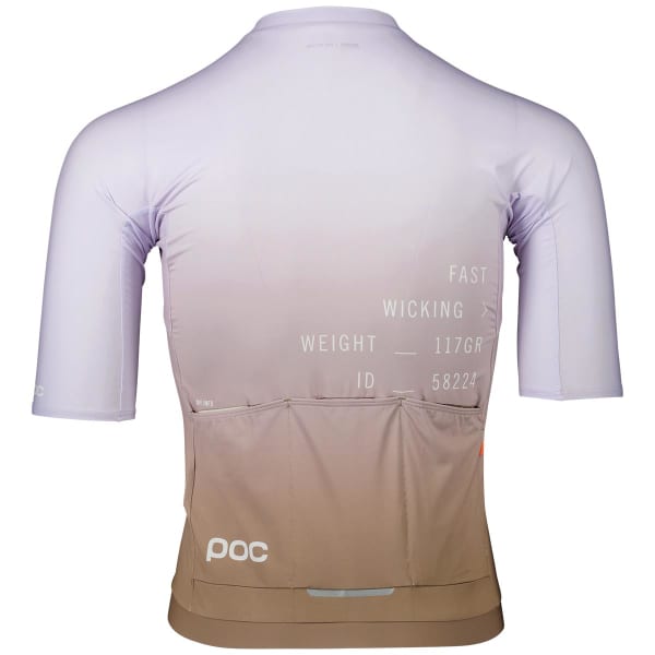 Maillot vélo POC M'S PRISTINE PRINT JERSEY GRADIENT JASPER BROWN/PURPLE QUARTZ
