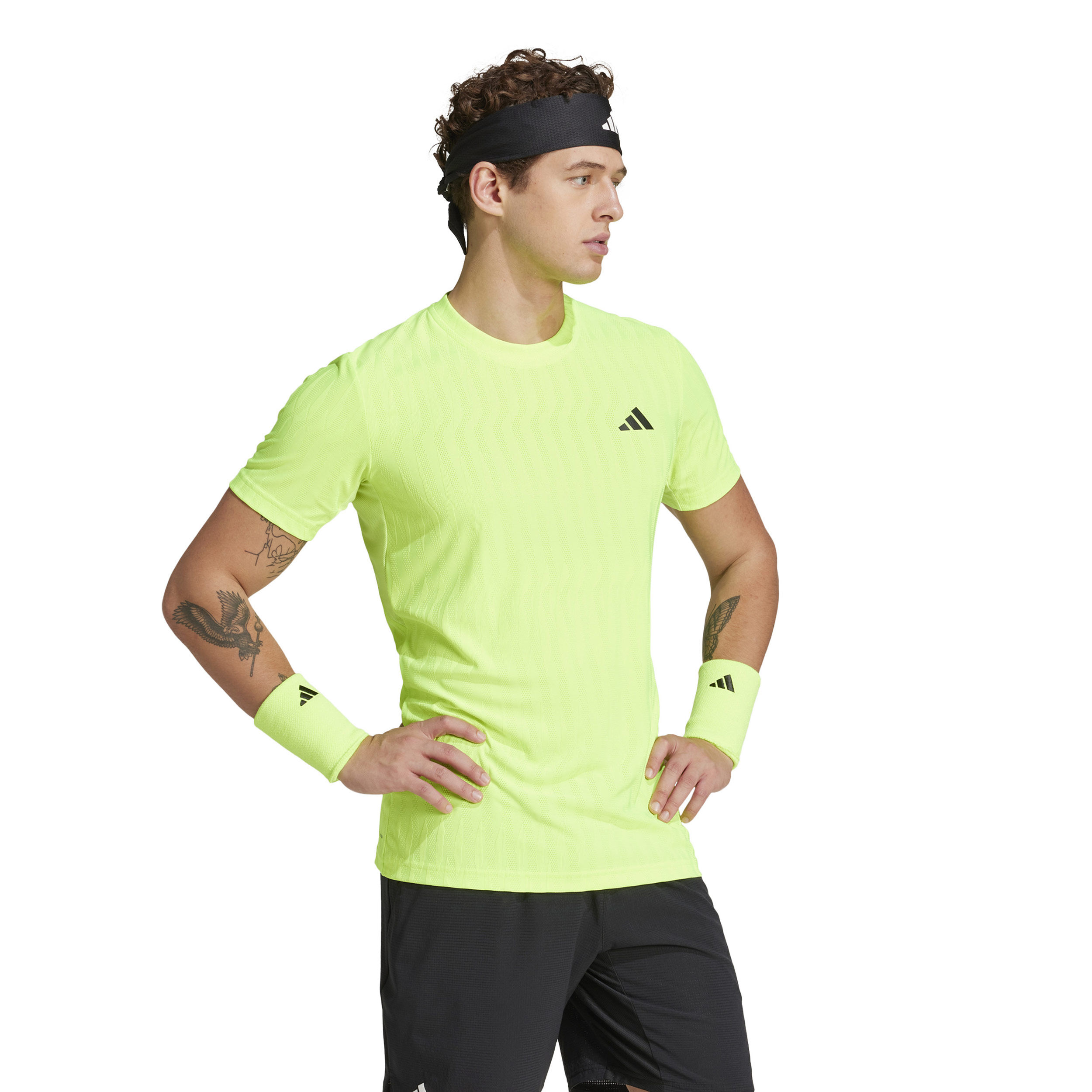 adidas Freelift T-shirt Hommes - Vert Fluo