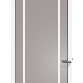 Arne & Bodil binnendeur ABE107 brons glas - extra wit afgelakt