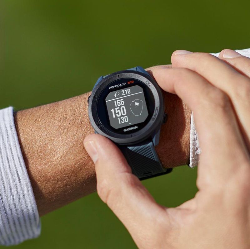 Garmin Approach S12 Smartwatch Golfhorloge Met GPS Tracker Hoge Resolutie 5ATM Waterdicht Wit