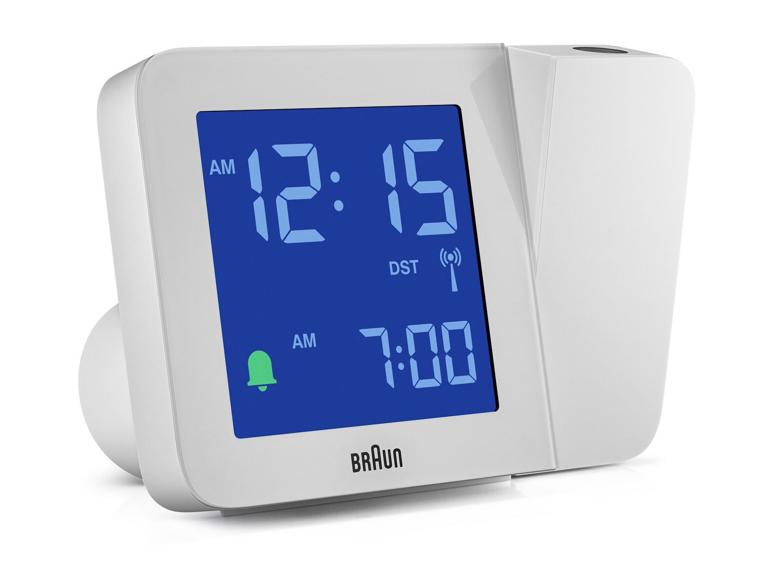 BRAUN Funkwecker 13 cm weiß
